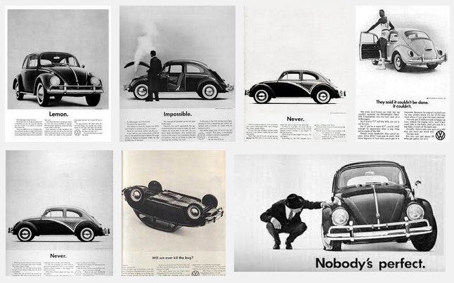 insanely honest VW beetle ads